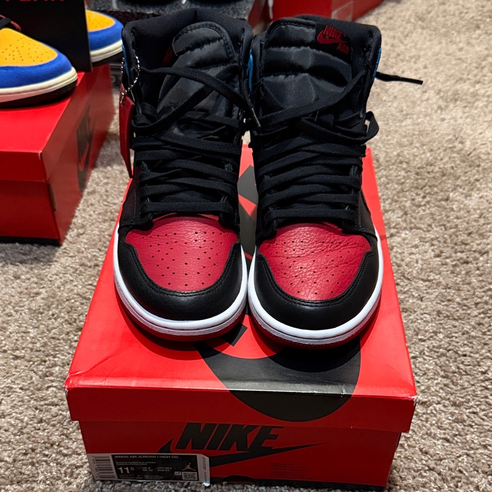 Nike Black and Red High-Tops